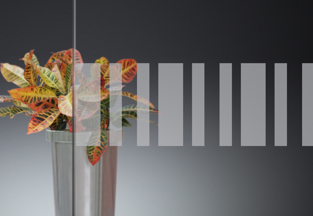 Glass Distractions Glass Graphics Window Striping Skera Fimm